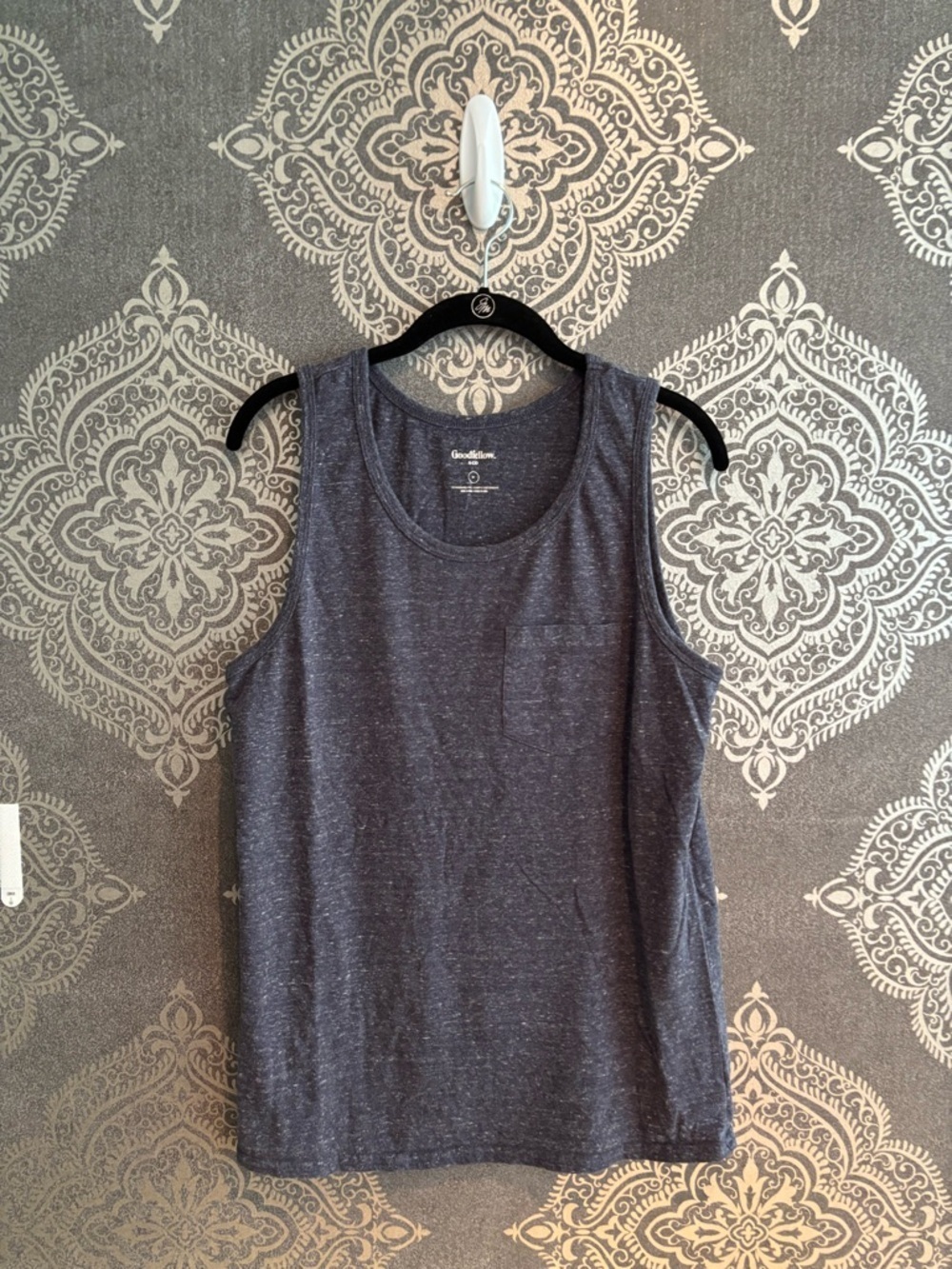 Goodfellow & Co Heathered Dark Blue Crewneck Tank